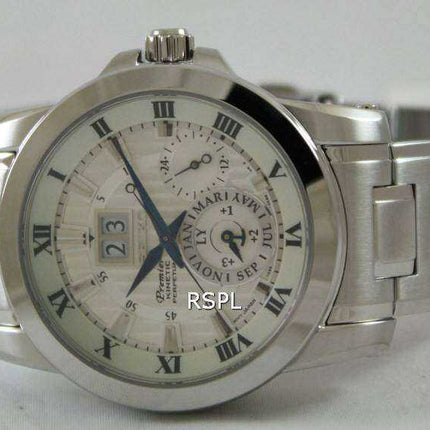 Orologio da uomo Seiko Premier Kinetic Perpetual SNP091 SNP091P1 SNP091P