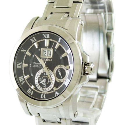 Orologio da uomo Seiko Premier Kinetic Perpetual SNP093 SNP093P1 SNP093P