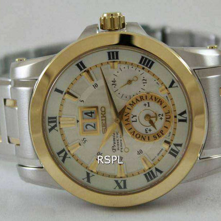 Orologio da uomo Seiko Premier Kinetic Perpetual SNP094P1 SNP094P SNP094