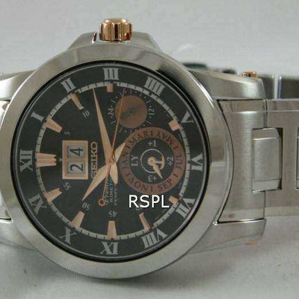 Orologio da uomo Seiko Premier Kinetic Perpetual SNP098 SNP098P1 SNP098P