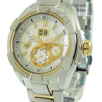 Orologio da uomo Seiko Velatura Kinetic Perpetual SNP100P1 SNP100P SNP100