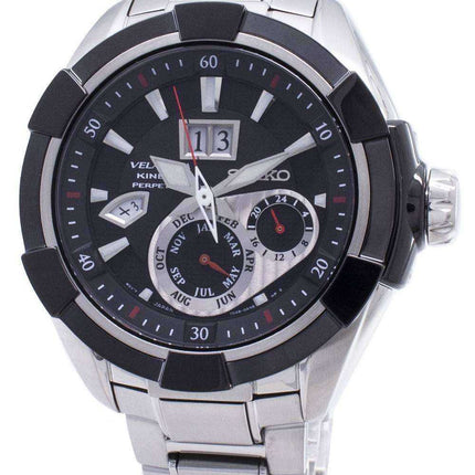 Orologio da uomo Seiko Velatura Kinetic Perpetual SNP101 SNP101P1 SNP101P