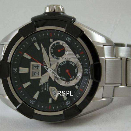 Orologio da uomo Seiko Velatura Kinetic Perpetual SNP101 SNP101P1 SNP101P