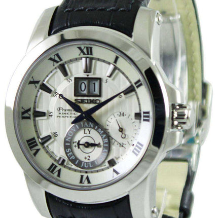 Orologio da uomo Seiko Premier Kinetic Perpetual SNP115 SNP115P1 SNP115P