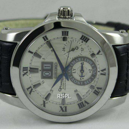 Orologio da uomo Seiko Premier Kinetic Perpetual SNP115 SNP115P1 SNP115P