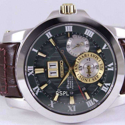 Orologio da uomo Seiko Premier Kinetic Perpetual SNP127 SNP127P1 SNP127P