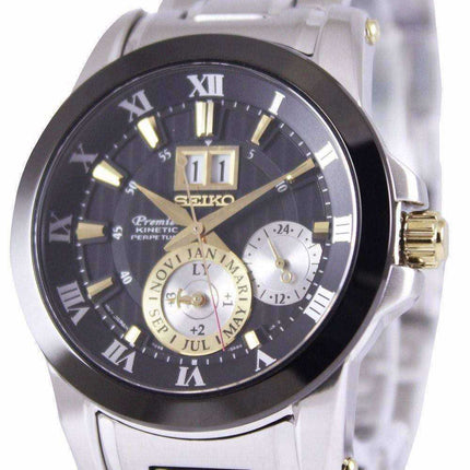 Orologio da uomo Seiko Premier Kinetic Perpetual SNP129 SNP129P1 SNP129P