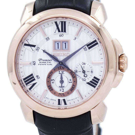 Orologio da uomo Seiko Premier Kinetic Perpetual SNP150 SNP150P1 SNP150P
