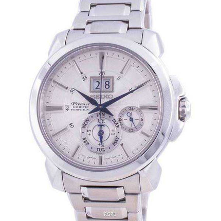 Orologio da uomo Seiko Premier Kinetic Perpetual SNP159 SNP159P1 SNP159P 100M