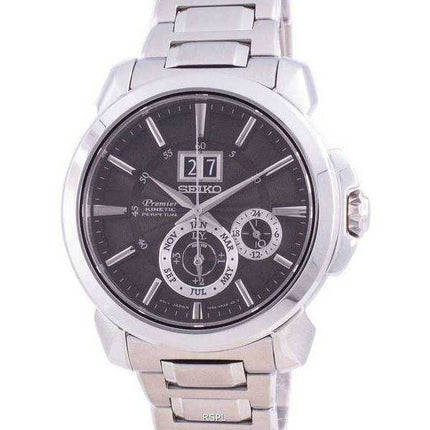 Orologio da uomo Seiko Premier Kinetic Perpetual SNP165 SNP165P1 SNP165P al quarzo 100M