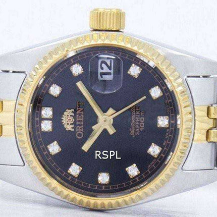 Orient Orologio da donna giapponese realizzato in oro con diamante accento SNR16002B