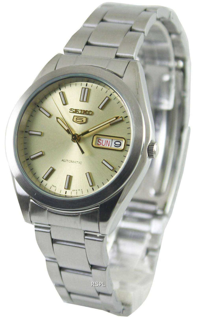 Orologio da uomo Seiko 5 con quadrante champagne automatico SNX995 SNX995K1 SNX995K