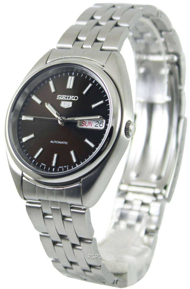 Orologio da uomo con quadrante nero automatico Seiko 5 SNXA13 SNXA13K1 SNXA13K
