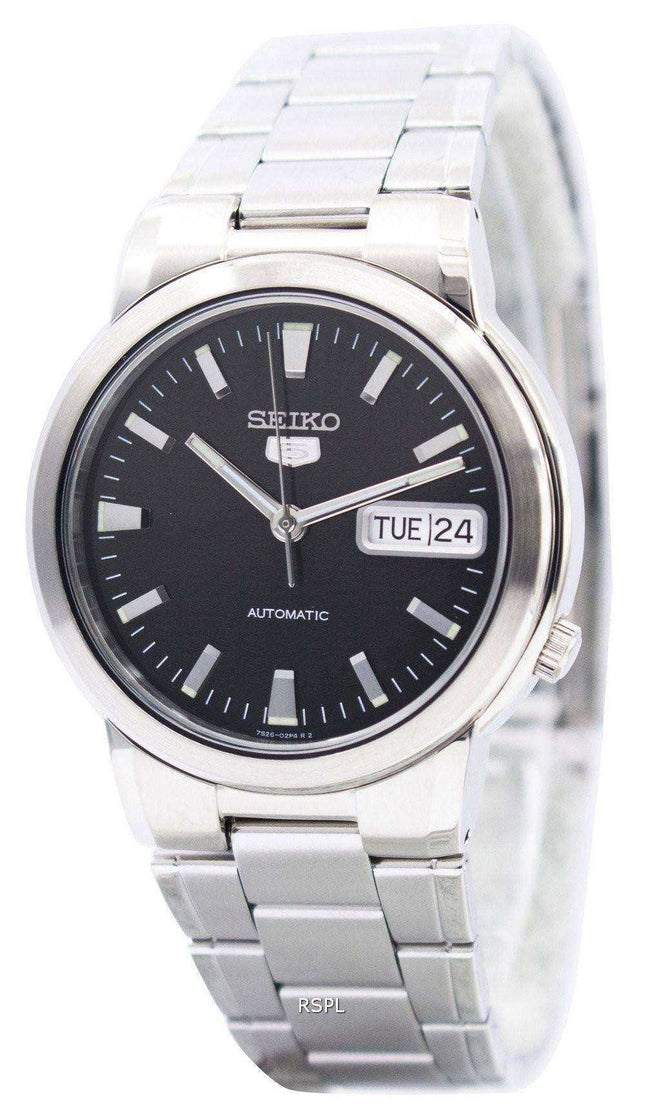 Orologio da uomo con quadrante nero automatico Seiko 5 SNXE91 SNXE91K1 SNXE91K