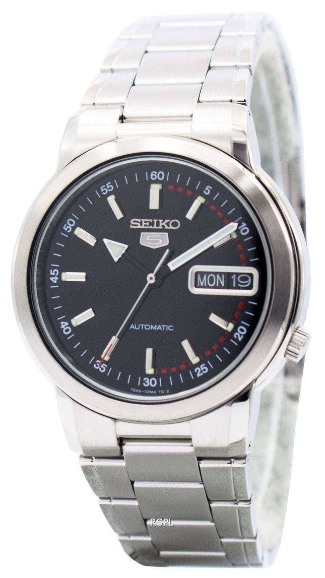 Orologio da uomo con quadrante nero automatico Seiko 5 SNXE99 SNXE99K1 SNXE99K