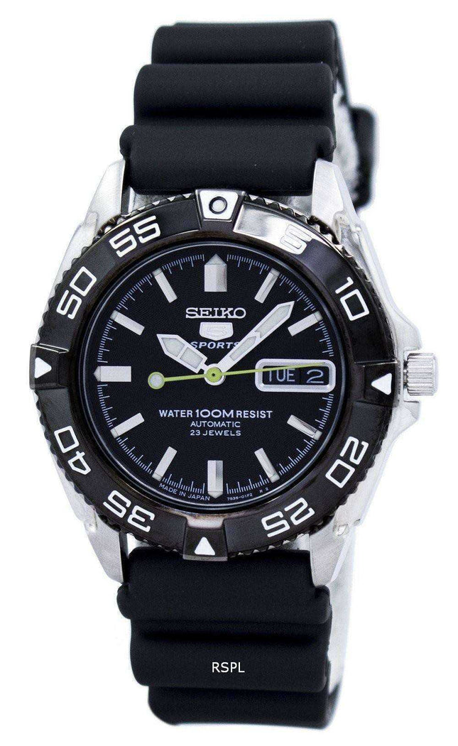 Orologio da uomo automatico Seiko 5 Sports realizzato in Giappone con 23 gioielli SNZB23J2