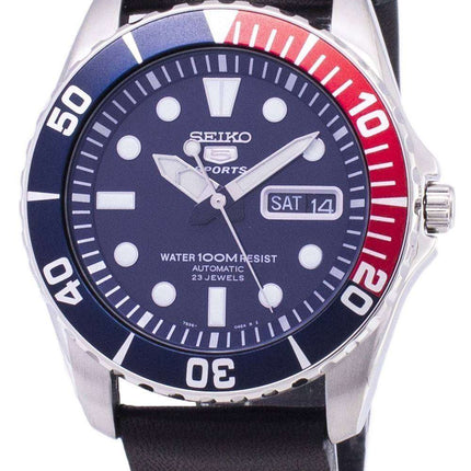 Seiko 5 Sports SNZF15K1-LS14 Orologio da uomo automatico cinturino in pelle nera
