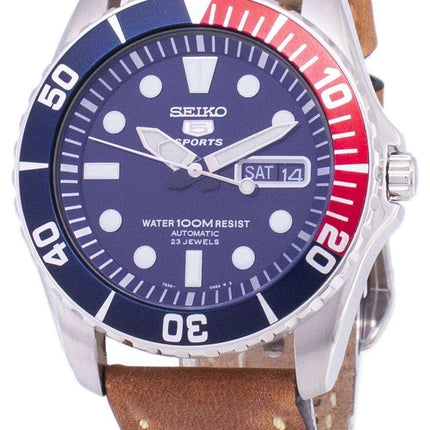 Seiko 5 Sports SNZF15K1-LS17 Orologio da uomo automatico cinturino in pelle marrone