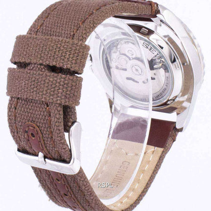Orologio da uomo automatico con cinturino in tela Seiko 5 Sports SNZF15K1-NS1