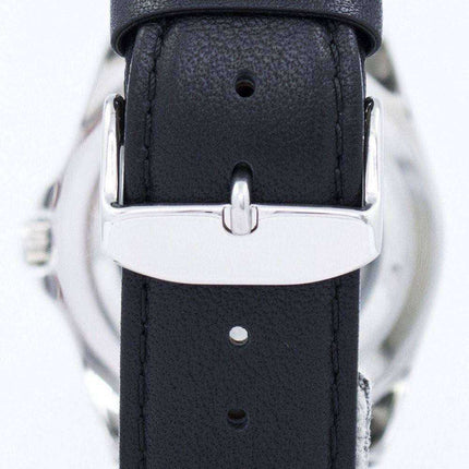 Orologio da uomo automatico Seiko 5 con cinturino e quadrante nero 23 SNZF17J1-LS10 Orologio da uomo