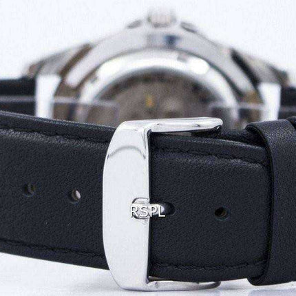 Orologio da uomo automatico Seiko 5 con cinturino e quadrante nero 23 SNZF17J1-LS10 Orologio da uomo