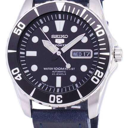 Seiko 5 Sports SNZF17J1-LS13 Orologio da uomo automatico con cinturino blu scuro realizzato in Giappone