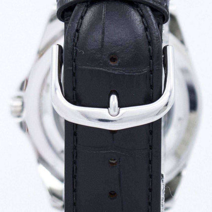 Orologio da uomo automatico Seiko 5 con cinturino e quadrante nero 23 SNZF17J1-LS6 Orologio da uomo