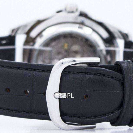 Orologio da uomo automatico Seiko 5 con cinturino e quadrante nero 23 SNZF17J1-LS6 Orologio da uomo