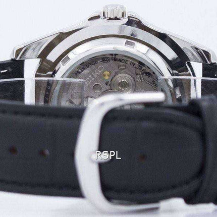 Orologio da uomo automatico Seiko 5 con cinturino e quadrante nero 23 SNZF17J1-LS6 Orologio da uomo