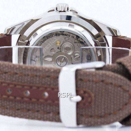 Orologio da uomo automatico Seiko 5 con cinturino in tela 23 SNZF17J1-NS1
