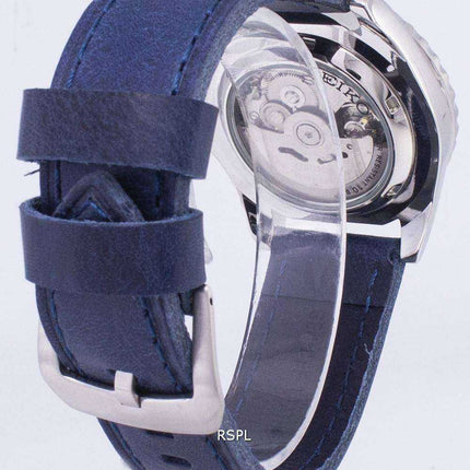 Seiko 5 Sports SNZF17K1-LS13 Orologio da uomo automatico cinturino in pelle blu scuro