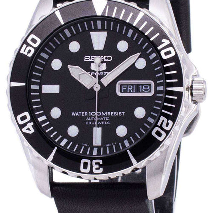 Seiko 5 Sports SNZF17K1-LS14 Orologio da uomo automatico cinturino in pelle nera