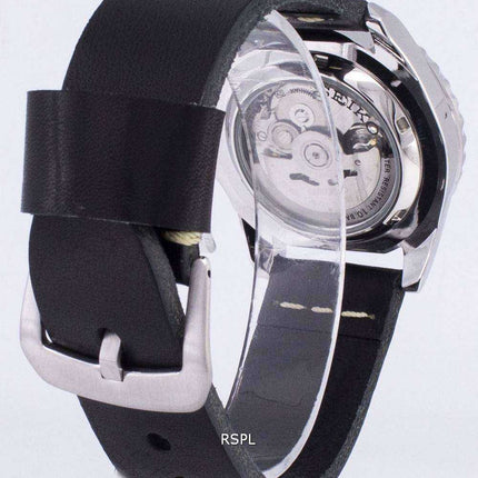 Seiko 5 Sports SNZF17K1-LS14 Orologio da uomo automatico cinturino in pelle nera