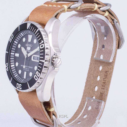 Seiko 5 Sports SNZF17K1-LS18 Orologio da uomo automatico cinturino in pelle marrone
