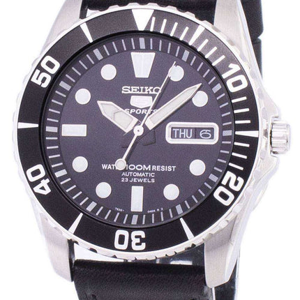 Orologio da uomo automatico in pelle SNZF17K1-LS8 con rapporto automatico sportivo Seiko 5