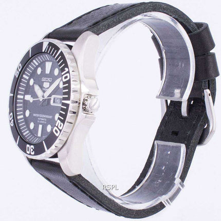 Orologio da uomo automatico in pelle SNZF17K1-LS8 con rapporto automatico sportivo Seiko 5
