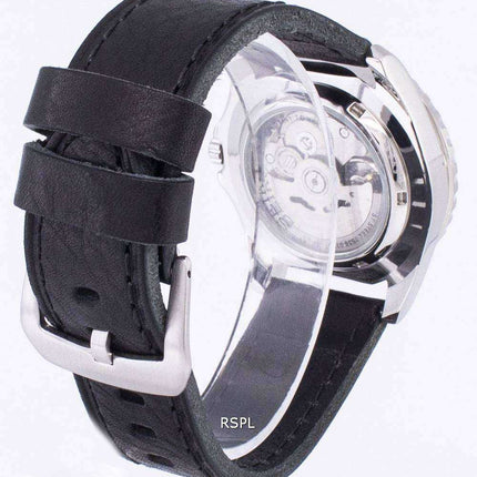 Orologio da uomo automatico in pelle SNZF17K1-LS8 con rapporto automatico sportivo Seiko 5