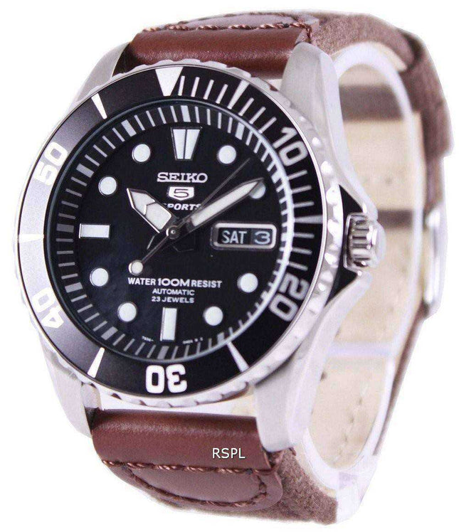 Orologio da uomo automatico con cinturino in tela Seiko 5 Sports SNZF17K1-NS1