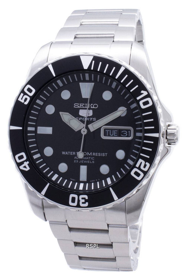 Orologio da uomo automatico Seiko 5 ricondizionato a 23 rubini SNZF17 SNZF17K1 SNZF17K 100M