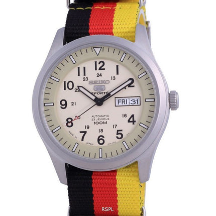 Seiko 5 Sports Military Automatic Japan Made SNZG07J1-var-NATO26 100M Orologio da uomo