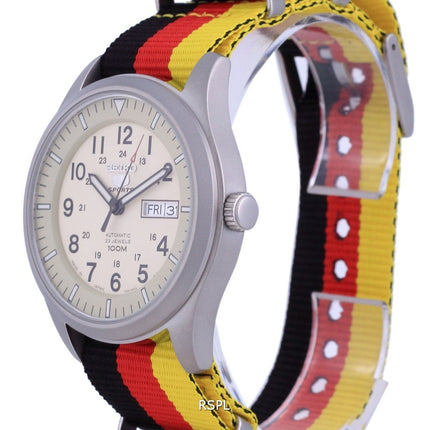 Seiko 5 Sports Military Automatic Japan Made SNZG07J1-var-NATO26 100M Orologio da uomo