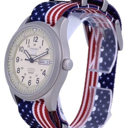 Seiko 5 Sports Military Automatic Japan Made SNZG07J1-var-NATO27 100M Orologio da uomo