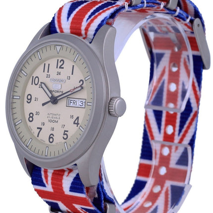 Seiko 5 Sports Military Automatic Japan Made SNZG07J1-var-NATO28 100M Orologio da uomo