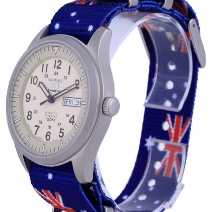 Seiko 5 Sports Military Automatic Japan Made SNZG07J1-var-NATO30 100M Orologio da uomo