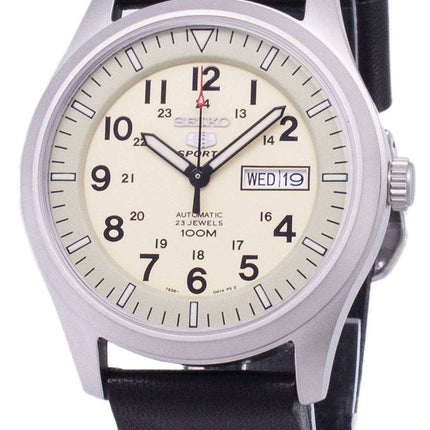 Seiko 5 Sports SNZG07K1-LS14 Orologio da uomo automatico cinturino in pelle nera