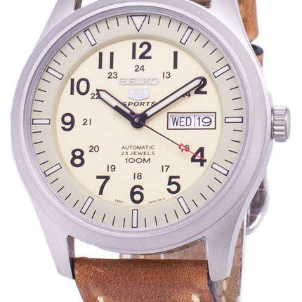 Seiko 5 Sports SNZG07K1-LS17 Orologio da uomo automatico cinturino in pelle marrone