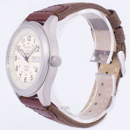 Orologio da uomo automatico con cinturino in tela Seiko 5 Sports SNZG07K1-NS1