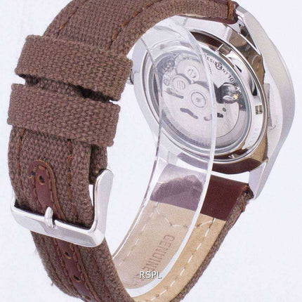 Orologio da uomo automatico con cinturino in tela Seiko 5 Sports SNZG07K1-NS1
