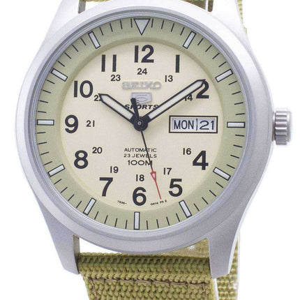 Seiko 5 Sports Automatic SNZG07 SNZG07K1 SNZG07K Orologio da uomo con cinturino in nylon militare