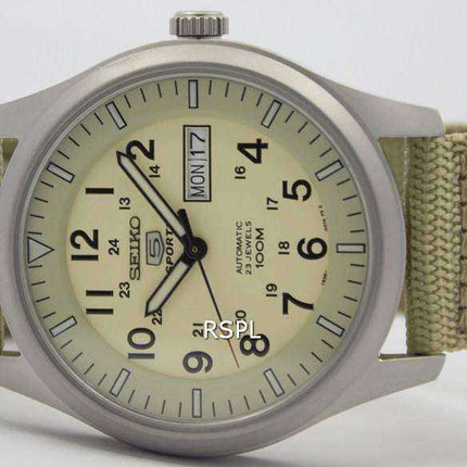 Seiko 5 Sports Automatic SNZG07 SNZG07K1 SNZG07K Orologio da uomo con cinturino in nylon militare